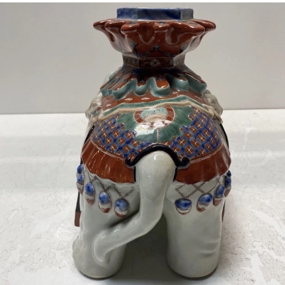 Antique Edo/Meiji Period 18/19c Japanese Porcelain Elephant Kakiemon Style - Picture 4 of 14